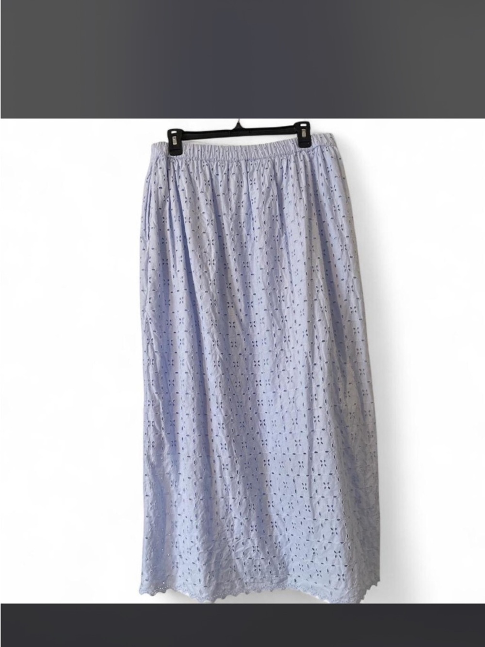 Universal Thread Light Blue Eyelet Maxi Skirt